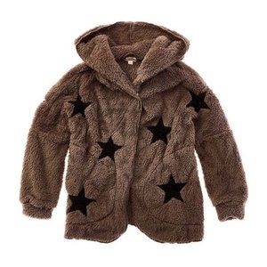 Vintage Havana Big Girls Bear Sherpa Star Hoodie XL NWT